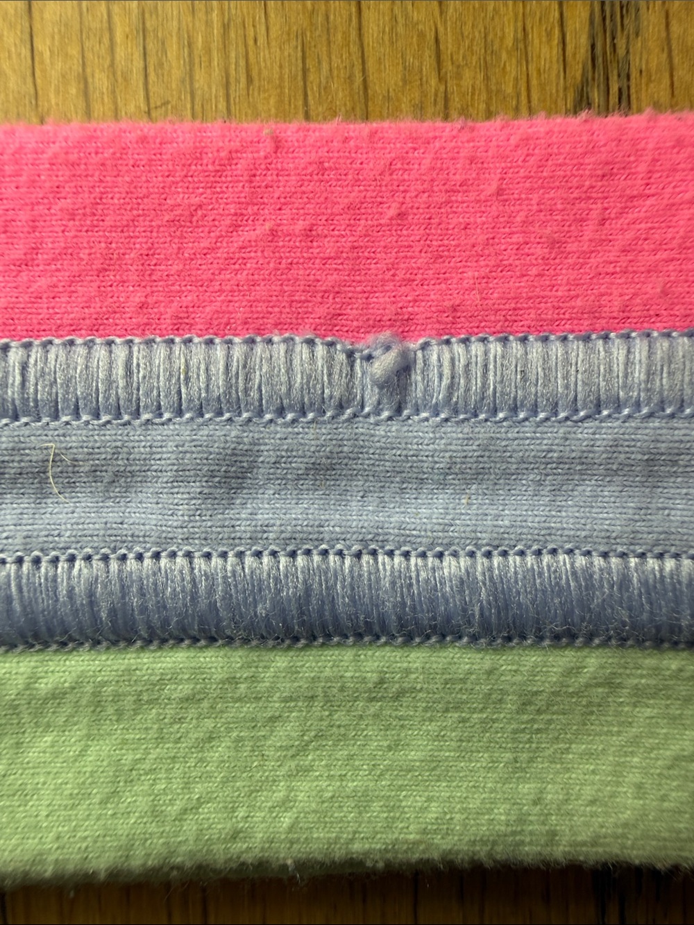 Lululemon Athletics Kids Triple-Stripe Headband Mint, Lavender & Pink, One Size - Picture 7 of 8